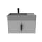Castello Usa Amazon 30-inch Gray Left Vanity Set with Gray Top and Black Handles CB-MC-30G-BL-2056L-GR - alternate 5